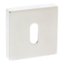 Atlantic Forme Key Escutcheon on Minimal Square Rose - Polished Nickel - FMSKPN - Choice Handles