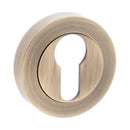 Atlantic Old English Euro Escutcheon - Matt Antique Brass - OEESCEMAB - Choice Handles