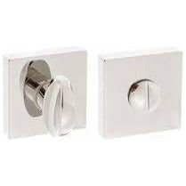 Atlantic Forme WC Turn and Release on Minimal Square Rose - Polished Nickel - FMSWCPN - Choice Handles