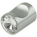 Swarovski Crystal Cylindrical Cabinet Knob 20mm - Satin Chrome - 2017SC - Choice Handles