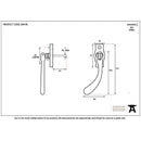 From The Anvil - Peardrop Espag - LH - Polished Brass - 20419L - Choice Handles