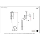 From The Anvil - Deluxe Monkeytail Espag - RH - Black - 20450 - Choice Handles
