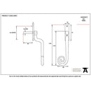 From The Anvil - Deluxe Monkeytail Espag - LH - Black - 20451 - Choice Handles