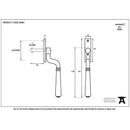 From The Anvil - Teardrop Espag - Electro Brass - 20461 - Choice Handles