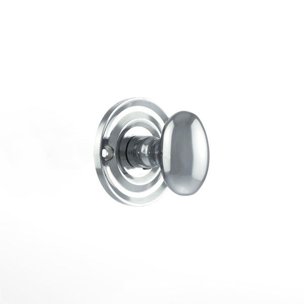 Atlantic Old English Solid Brass Oval WC Turn and Release - Polished Chrome - OEOWCPC - Choice Handles