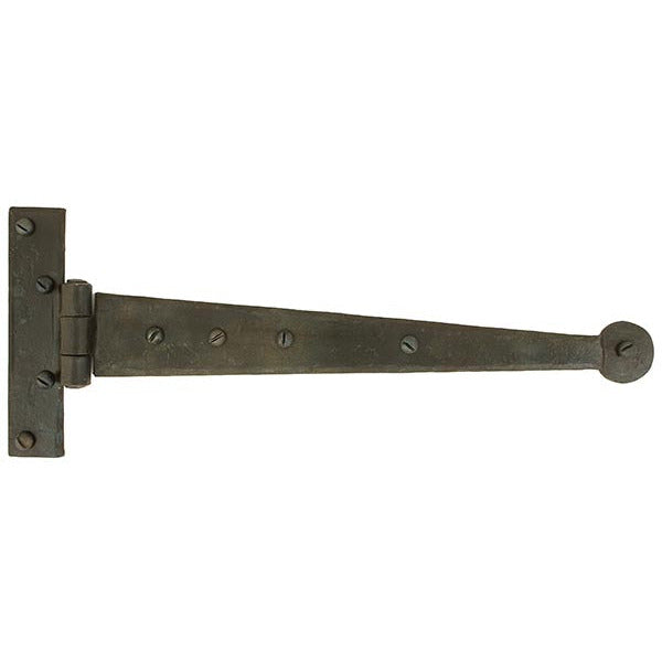 From The Anvil - 12" Penny End T Hinge (pair) - Beeswax - 33006 - Choice Handles