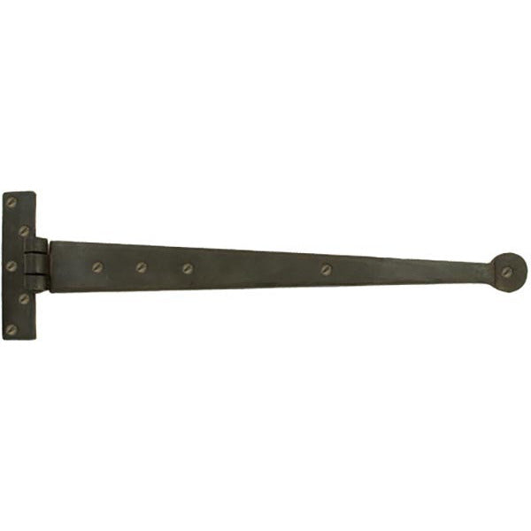From The Anvil - 18" Penny End T Hinge (pair) - Beeswax - 33010 - Choice Handles
