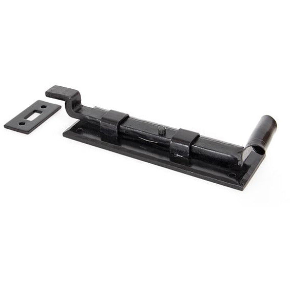 From The Anvil - 6" Cranked Door Bolt - Black - 33016 - Choice Handles