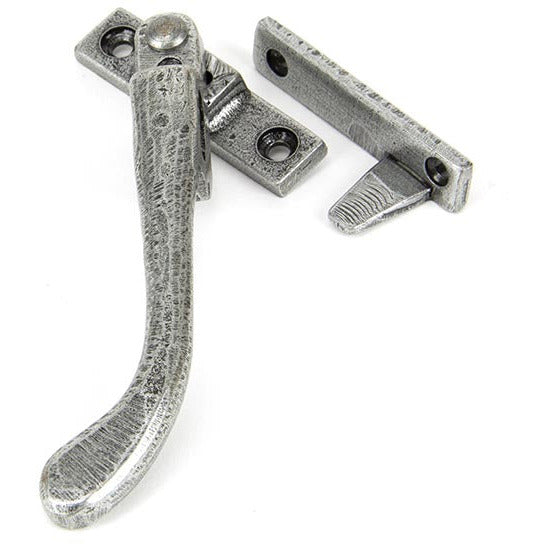 From The Anvil - Night-Vent Locking Peardrop Fastener - LH - Pewter Patina - 33025 - Choice Handles