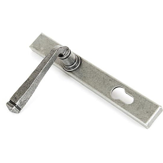 From The Anvil - Slimline Lever Espag. Lock Set - Pewter Patina - 33034 - Choice Handles