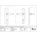 From The Anvil - Slimline Lever Espag. Lock Set - Black - 33035 - Choice Handles
