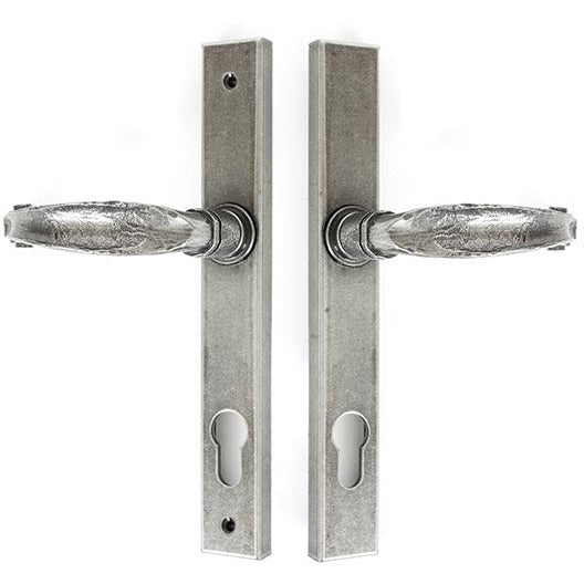 From The Anvil - Slimline Lever Espag. Lock Set - Pewter Patina - 33036 - Choice Handles