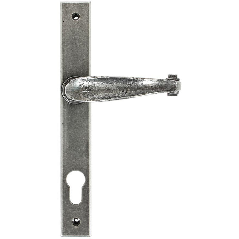 From The Anvil - Slimline Lever Espag. Lock Set - Pewter Patina - 33036 - Choice Handles