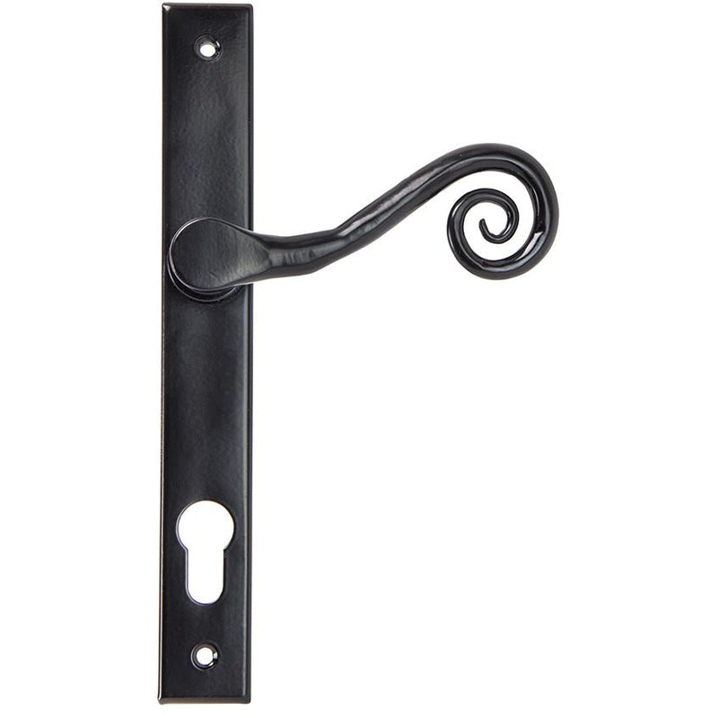 From The Anvil - Monkeytail Slimline Lever Espag. Lock Set - LH - Black - 33037L - Choice Handles