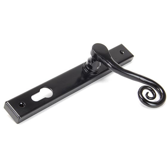 From The Anvil - Monkeytail Slimline Lever Espag. Lock Set - LH - Black - 33037L - Choice Handles