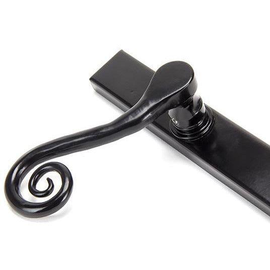 From The Anvil - Monkeytail Slimline Lever Espag. Lock Set - LH - Black - 33037L - Choice Handles