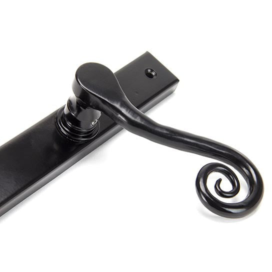 From The Anvil - Monkeytail Slimline Lever Espag. Lock Set - LH - Black - 33037L - Choice Handles