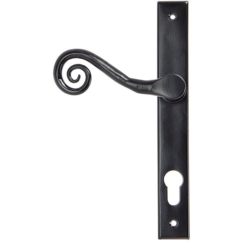 From The Anvil - Monkeytail Slimline Lever Espag. Lock Set - RH - Black - 33037R - Choice Handles