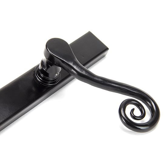 From The Anvil - Monkeytail Slimline Lever Espag. Lock Set - RH - Black - 33037R - Choice Handles