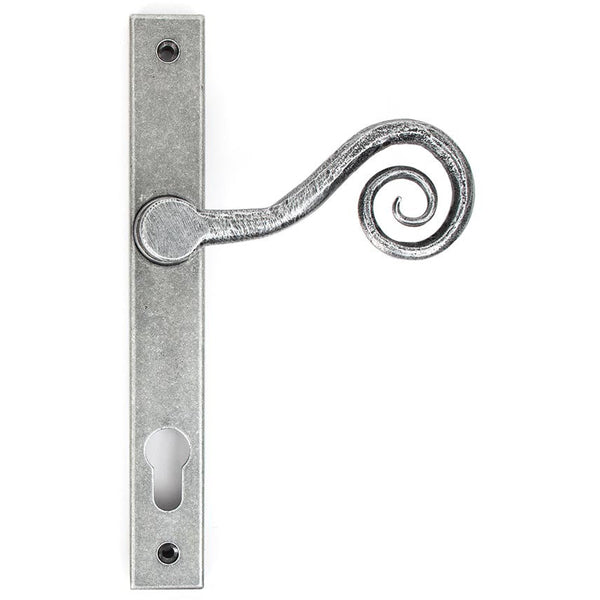 From The Anvil - Monkeytail Slimline Lever Espag. Lock Set - LH - Pewter Patina - 33038L - Choice Handles