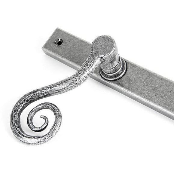 From The Anvil - Monkeytail Slimline Lever Espag. Lock Set - RH - Pewter Patina - 33038R - Choice Handles