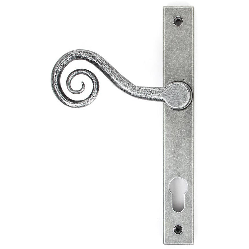 From The Anvil - Monkeytail Slimline Lever Espag. Lock Set - RH - Pewter Patina - 33038R - Choice Handles