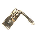 From The Anvil - Reeded Lever Lock Set - Aged Brass - 33040 - Choice Handles