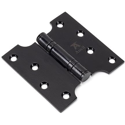 From The Anvil - 4" x 2" x 4"  Parliament Hinge (pair) ss - Black - 33043 - Choice Handles