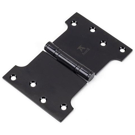 From The Anvil - 4" x 4" x 6" Parliament Hinge (pair) ss - Black - 33047 - Choice Handles