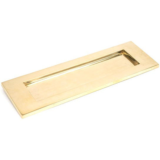 From The Anvil - Large Letter Plate - Polished Brass - 33050 - Choice Handles