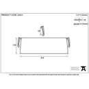 From The Anvil - Polished Brass Large Letter Plate Cover - Polished Brass - 33051 - Choice Handles