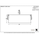 From The Anvil - Letter Plate Cover - Black - 33057 - Choice Handles