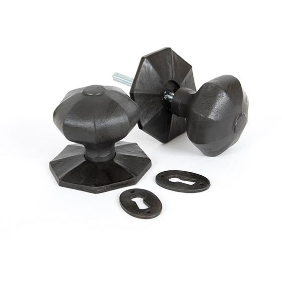 From The Anvil - Beeswax Large Octagonal Mortice/Rim Knob Set - Beeswax - 33064 - Choice Handles