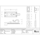 From The Anvil - 4" Shepherd's Crook Universal Bolt - Black - 33072 - Choice Handles