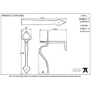 From The Anvil - Tuscan Thumblatch - Pewter Patina - 33082 - Choice Handles