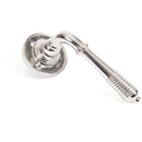 From The Anvil - Reeded Lever on Rose Set - Polished Nickel - 33086 - Choice Handles