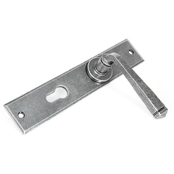 From The Anvil - Large Avon 72mm Centre Euro Lock Set - Pewter Patina - 33088 - Choice Handles