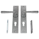 From The Anvil - Large Avon 72mm Centre Euro Lock Set - Pewter Patina - 33088 - Choice Handles