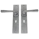 From The Anvil - Large Avon Lever Lock Set - Pewter Patina - 33089 - Choice Handles
