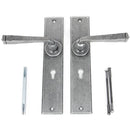 From The Anvil - Large Avon Lever Lock Set - Pewter Patina - 33089 - Choice Handles