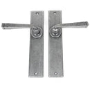 From The Anvil - Large Avon Lever Latch Set - Pewter Patina - 33090 - Choice Handles