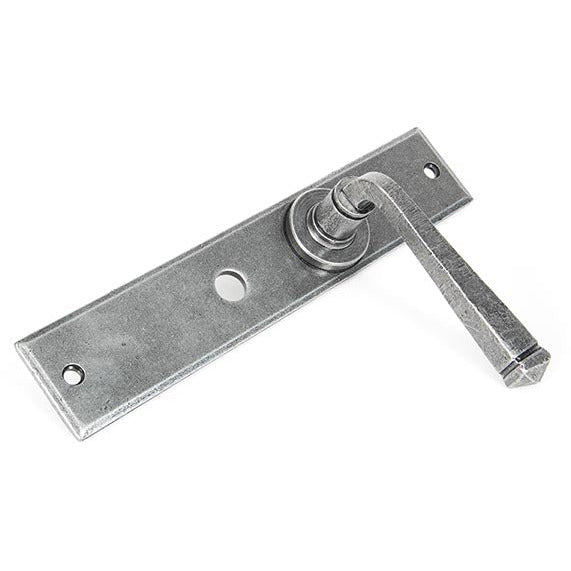 From The Anvil - Avon Lever Bathroom Set - Pewter Patina - 33091 - Choice Handles