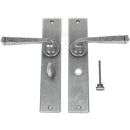 From The Anvil - Avon Lever Bathroom Set - Pewter Patina - 33091 - Choice Handles