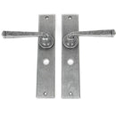 From The Anvil - Avon Lever Bathroom Set - Pewter Patina - 33091 - Choice Handles