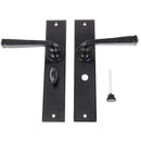 From The Anvil - Avon Lever Bathroom Set - Black - 33095 - Choice Handles