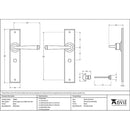 From The Anvil - Avon Lever Bathroom Set - Black - 33095 - Choice Handles