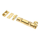 From The Anvil - 4" Universal Bolt - Polished Brass - 33096 - Choice Handles