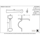 From The Anvil - Medium Bean Thumblatch - Beeswax - 33101 - Choice Handles