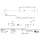 From The Anvil - 10" French Door Bolt - Black - 33114 - Choice Handles