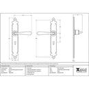 From The Anvil - Cromwell Lever Lock Set - Black - 33116 - Choice Handles